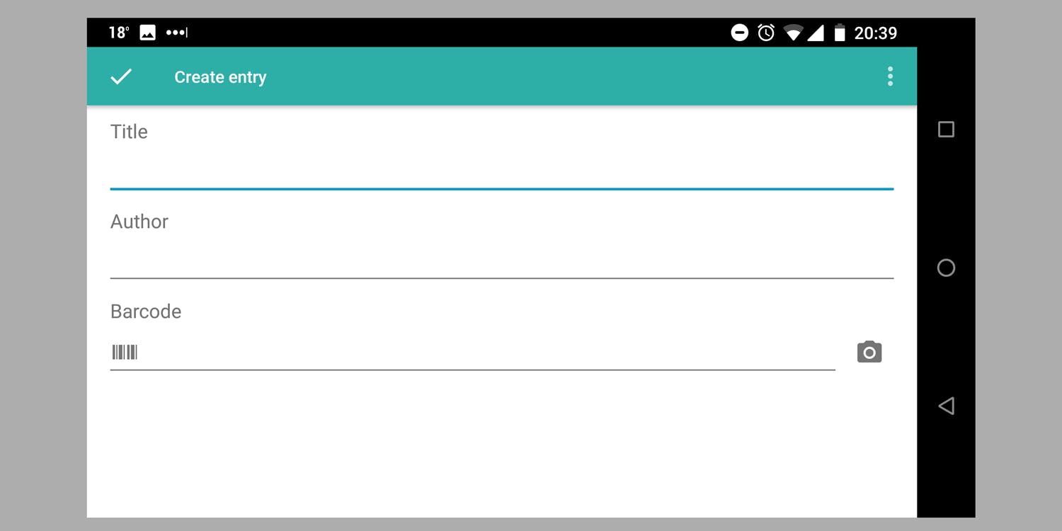 Aktivoi kamera. Memento Database